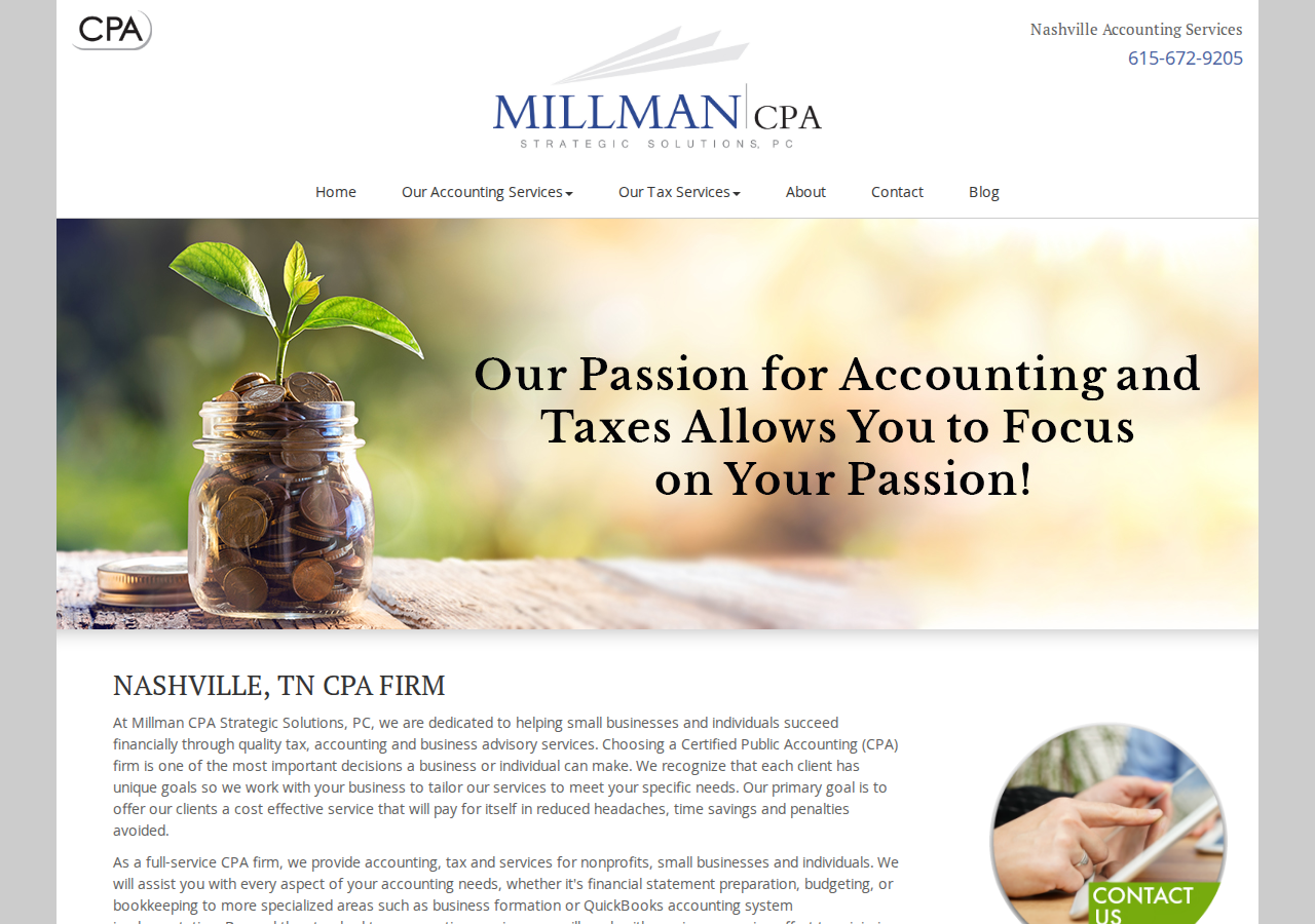 Screenshot of Accounting & Tax Services | Nashville, TN CPA