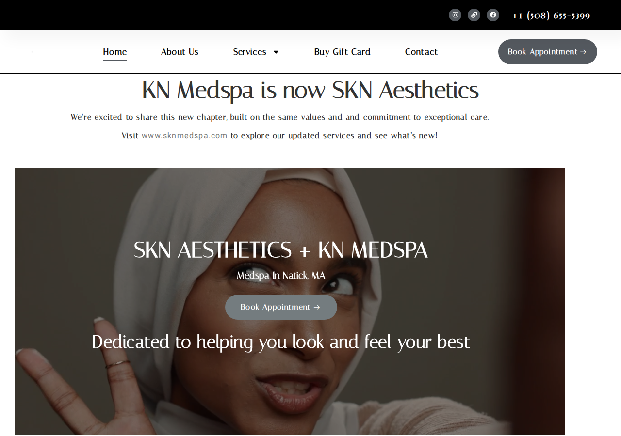 Screenshot of Home - KN Medspa