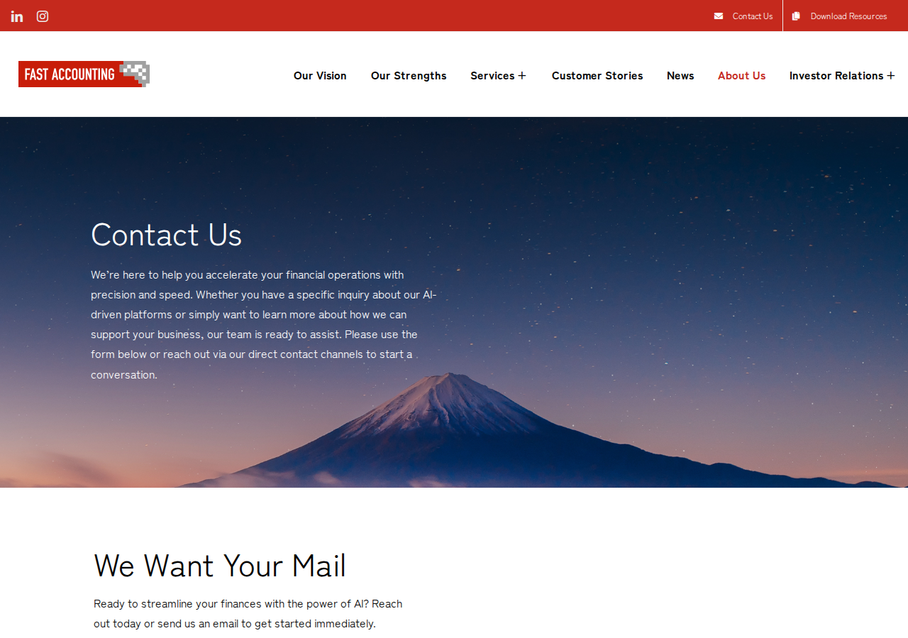 Screenshot of Contact Fast Accounting | Get in Touch with Our Team