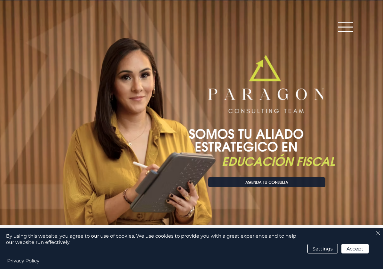 Screenshot of Paragon Consulting | Tu Aliado Estratégico en Educación Fiscal