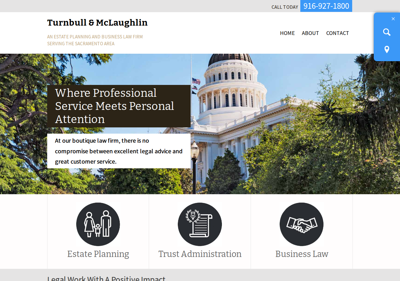Screenshot of Sacramento Estate Planning Attorney | Business Law | Trusts