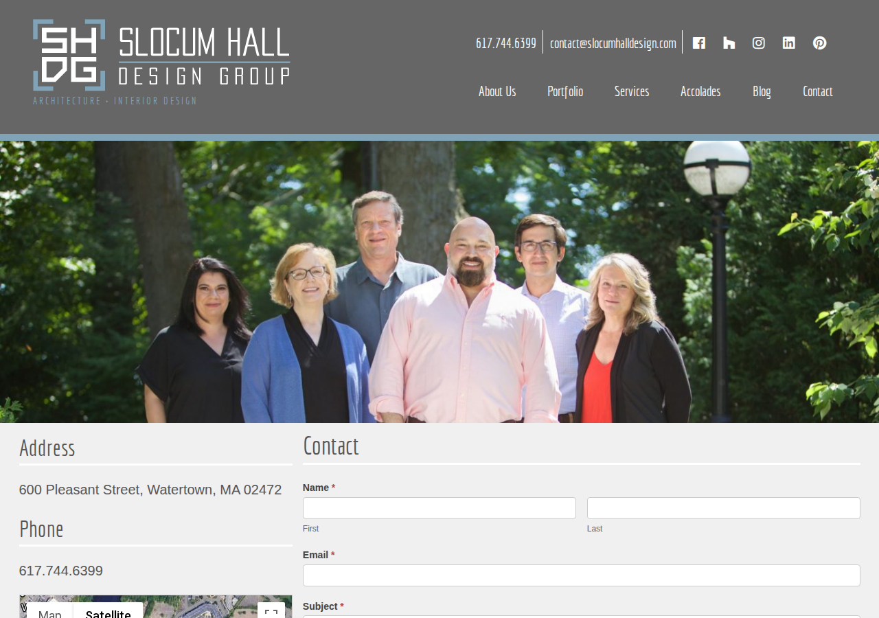 Screenshot of Contact Slocum Hall Design Group | Get Your Free Consultation