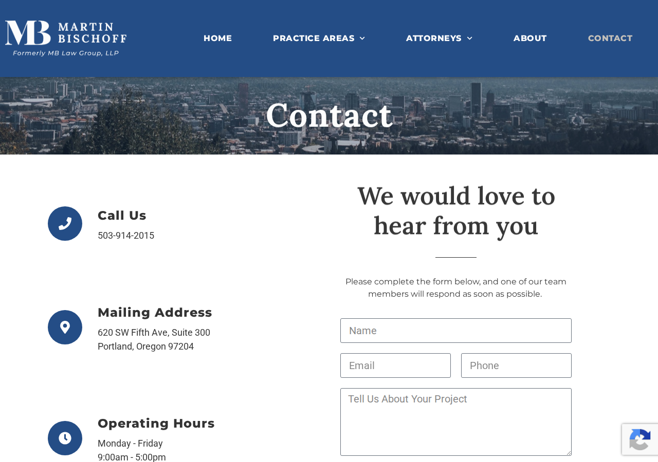Screenshot of Contact – Martin Bischoff